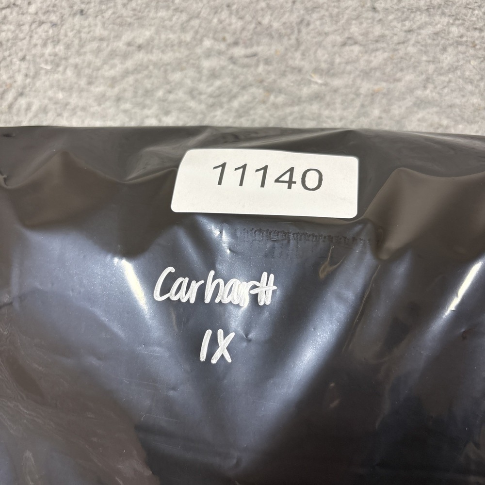 Carhartt Relaxed Fit Brown Hoodie Women's 1X Logo Sleeve Pullover Sweatshirt - Picture 7 of 7